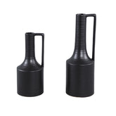 Vaso Rita Black | Vaso in ceramica nera con manico - CONFIG0387