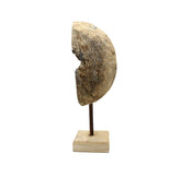 Exclusive wood sandblasted wheel statue - 689115