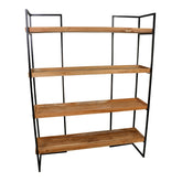 Maia: Scaffale Libreria Industriale in Legno e Metallo nero - 681420