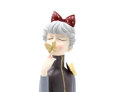 Scultura Mezzo Busto Donna con Farfalla sulla Bocca - YCY-Z005
