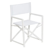 Sedia da Regista in Alluminio Bianco L56 X P53 X H84 CM - 610327