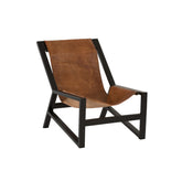 Sedia Relax in Pelle e Metallo - 85316