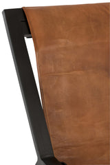 Sedia Relax in Pelle e Metallo - 85316