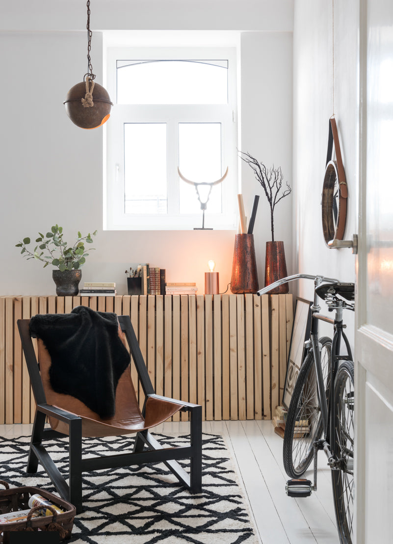 Sedia Relax in Pelle e Metallo - 85316