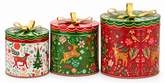 Set 3 Scatole Decorative Jaipur Rotonde in metallo EDG Enzo De Gasperi