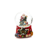 Sfera Acqua Babbo Natale Carillon con Base Stella H15 X D10 - 684321