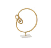 Statua anello con nodo su base in marmo - 97058