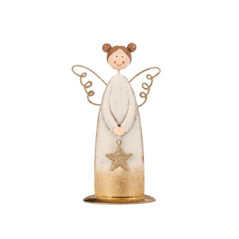 Statuetta Angelo Stella Oro H18 - 1237642