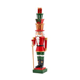 Statuetta Decorativa Soldatino con Cappello con Doni Verde e Rosso H51 - 682444