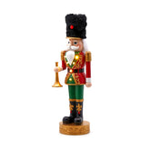 Statuetta Decorativa Soldatino Di Natale Con Led Verde e Rosso H47 - 685078