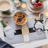 Tovaglietta Babbo Natale Grigia - 1224802