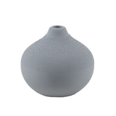 Vaso Beaded Blue Gray H6,5 | Vasi di design in Gres smaltato - 4915356