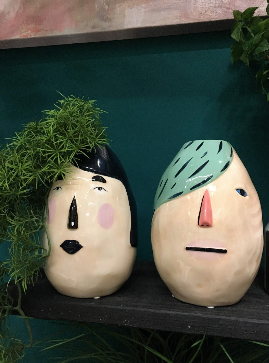 Vaso volto uomo acqua - 013711