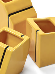 Vaso Mini Ass/3 Silos Giallo – Plan C x Serax in Ceramica