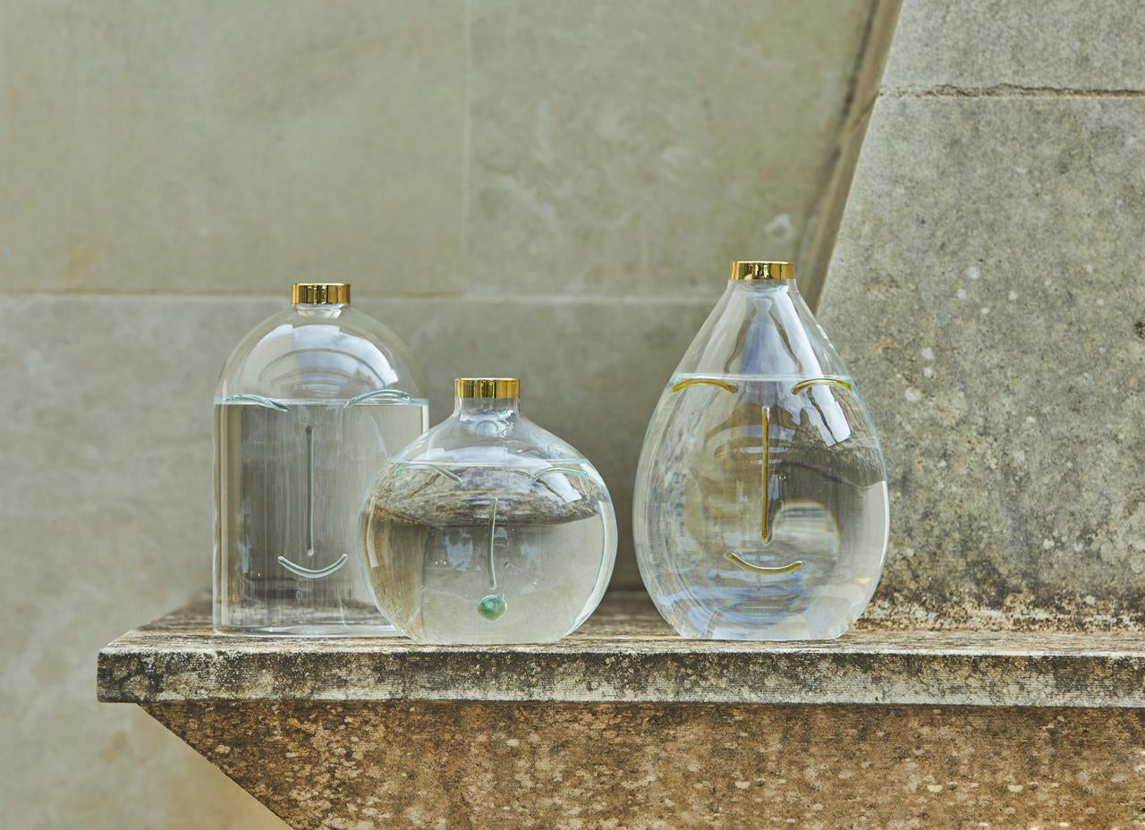 Vaso Viso Goccia : Vasi di design in vetro - 104596