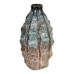 Vaso Bottiglia in Ceramica Selena blue: Vasi Design PTMD - CONFIG0101