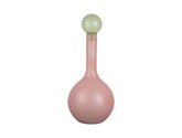 Present Time - Vaso Alegre in Vetro Rosa con Tappo Verde H34 CM - PT4265LP