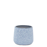 EDG Enzo De Gasperi Vaso Cachepot Crackle Azzurro H18 - Eleganza e Design per i Tuoi Interni