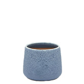 EDG Enzo De Gasperi Vaso Cachepot Crackle Blu H18 - Eleganza e Design per i Tuoi Interni