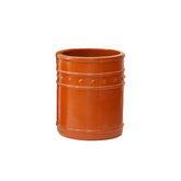 Vaso Cilindrico Glaze Atlas Capri EDG H60 D50 in Ceramica Arancio - Design Italiano