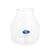 Vaso Conico Atlantis Medusa azzurra in vetro - 27367