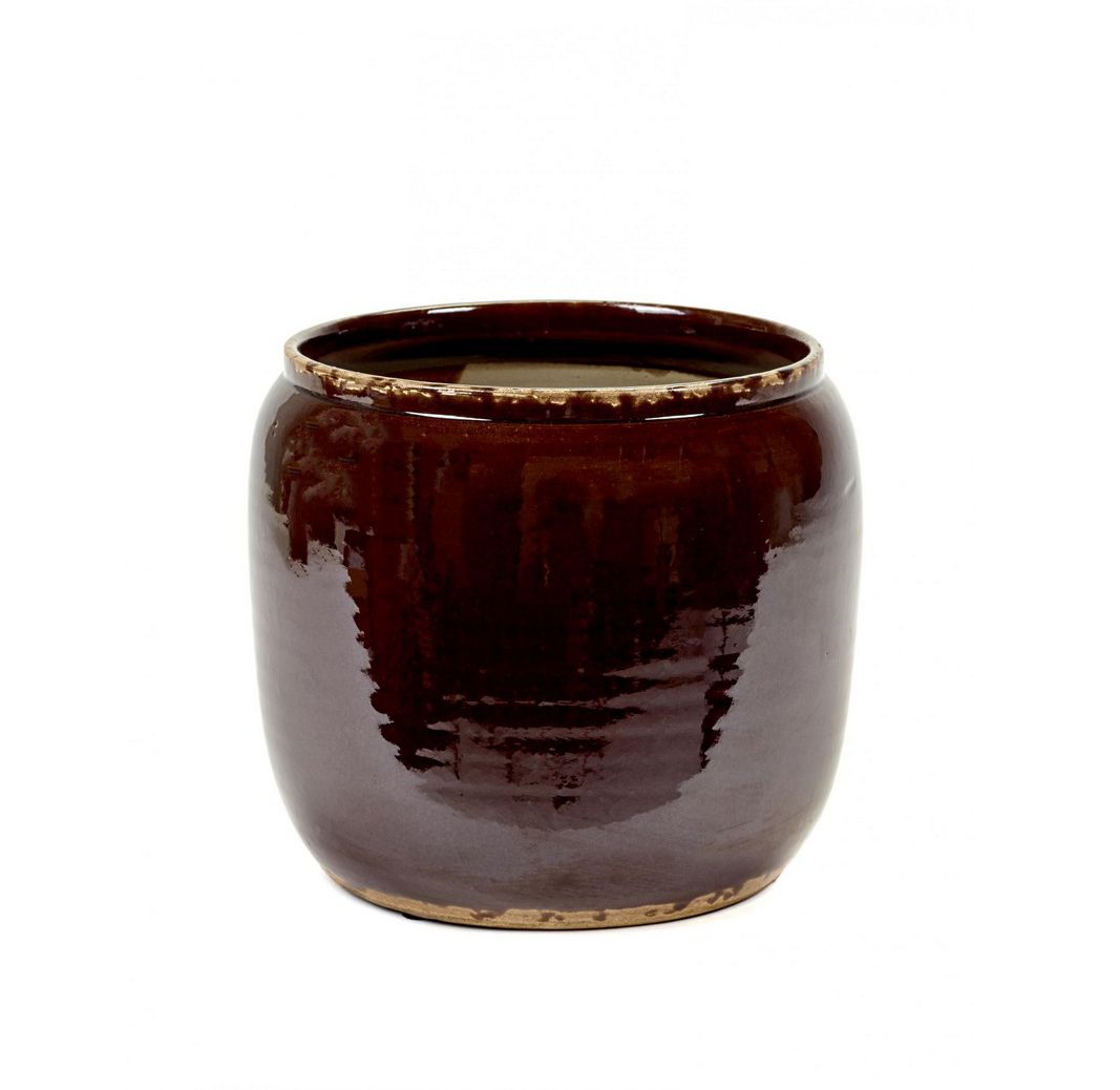 Cachepot Costa M Marrone : Vasi design Serax - B7617106