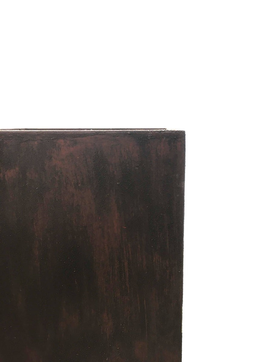 Vaso Cubo Rust Corten : Vasi di design da esterno - CONFIG0165