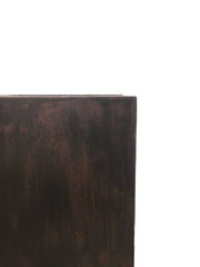 Vaso Cubo Rust Corten : Vasi di design da esterno - CONFIG0165