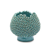 Vaso Deco in Ceramica Turchese H29 D31 CM - EDG Enzo De Gasperi - 1100145A885