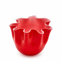 Vaso Drappo in Pasta di Vetro Rosso – EDG Enzo De Gasperi