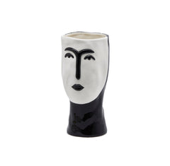 Vaso Volto bianco e nero H29 - 013720