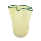 Present Time - Vaso Ruffles Giallo H22 D19,5 CM | Vasi di Design in Vetro Colorato - PT4159LY