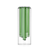 Vaso Jelly Verde Ichendorf Milano - Scultura in Vetro Borosilicato Designer Doriana e Massimiliano Fuksas