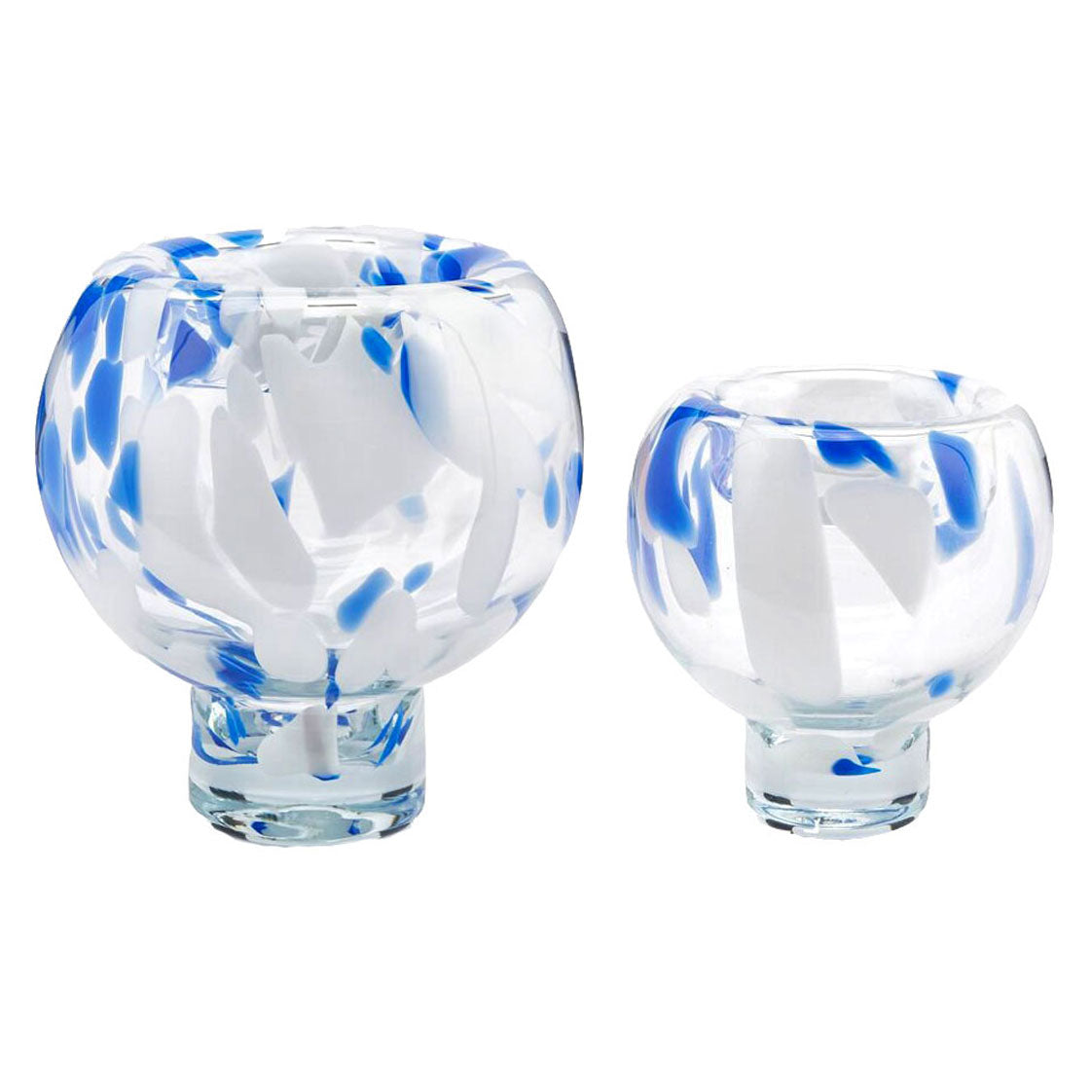 Vaso Macula Coppa White Blue | Vasi in Vetro Design EDG - CONFIG0422