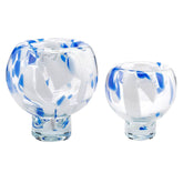 Vaso Macula Coppa White Blue | Vasi in Vetro Design EDG - CONFIG0422
