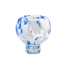 Vaso Macula Coppa White Blue H20,5 D20 | Vasi in Vetro Design EDG - 107678