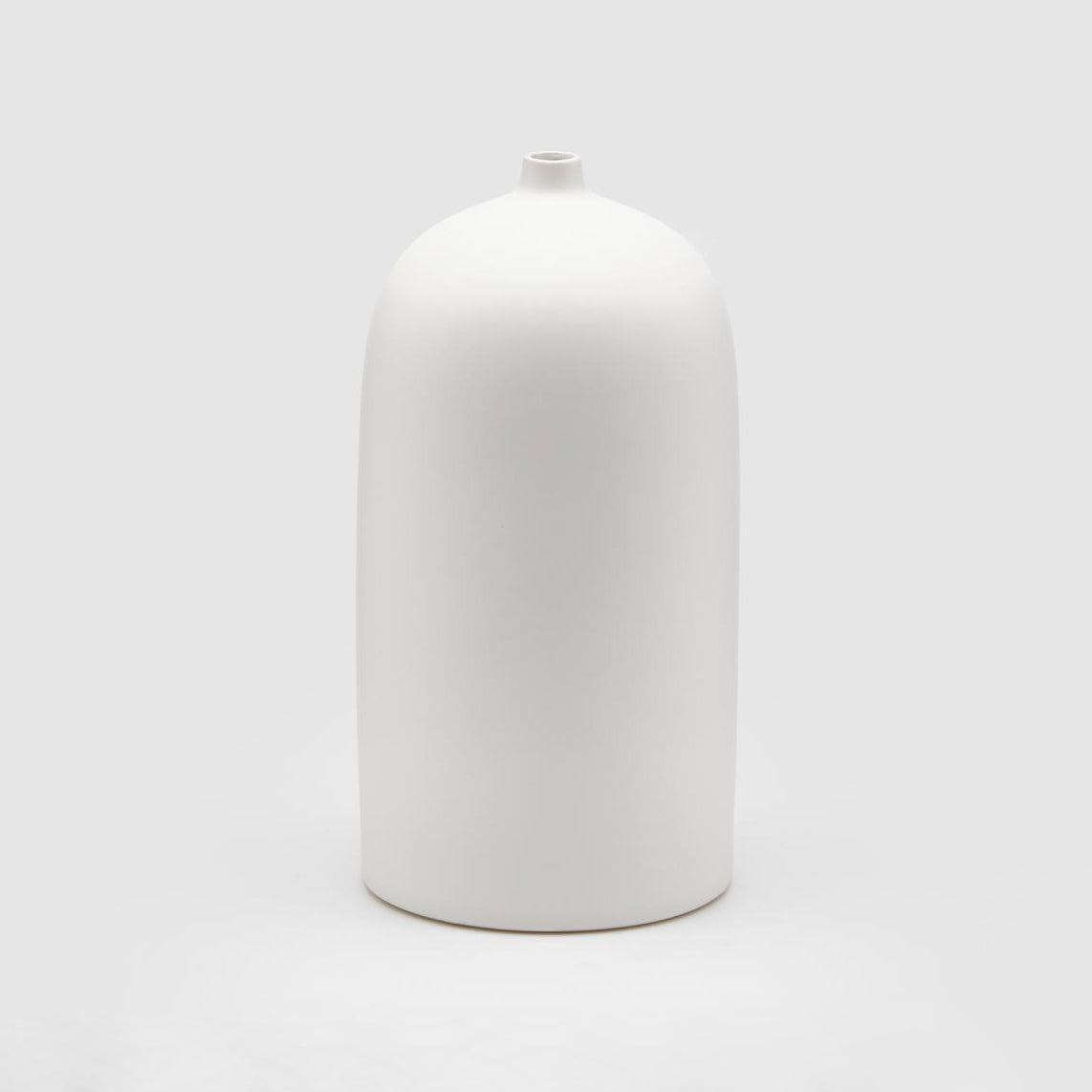 Vaso monofiore in ceramica bianca H32 Ø15,5 Design Enzo De Gasperi - 017942