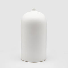 Vaso monofiore in ceramica bianca H40 Ø20 Design Enzo De Gasperi - 017943