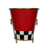 Vaso Scacchi in Metallo H35 D33 cm