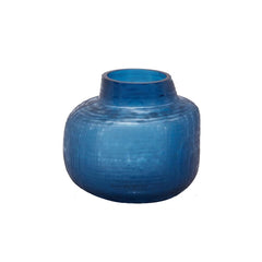 Vaso Trame Blu con collo H20 | Vasi in vetro design EDG - 107909,80