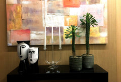 Vaso Volto bianco e nero H29 - 013720