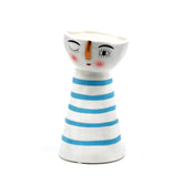 Vaso Doll righe orizzontali azzurre - 013712