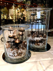 Vaso Cilindro vetro trasparente con bordo - CONFIG0212