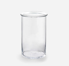 Vaso Cilindro vetro trasparente con bordo H40 - 102839