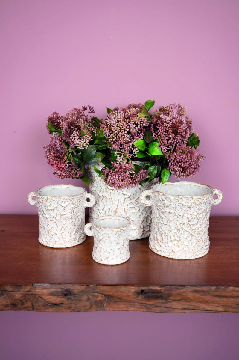 Vaso Desert | Vaso in ceramica effetto carta stropicciata - CONFIG0268