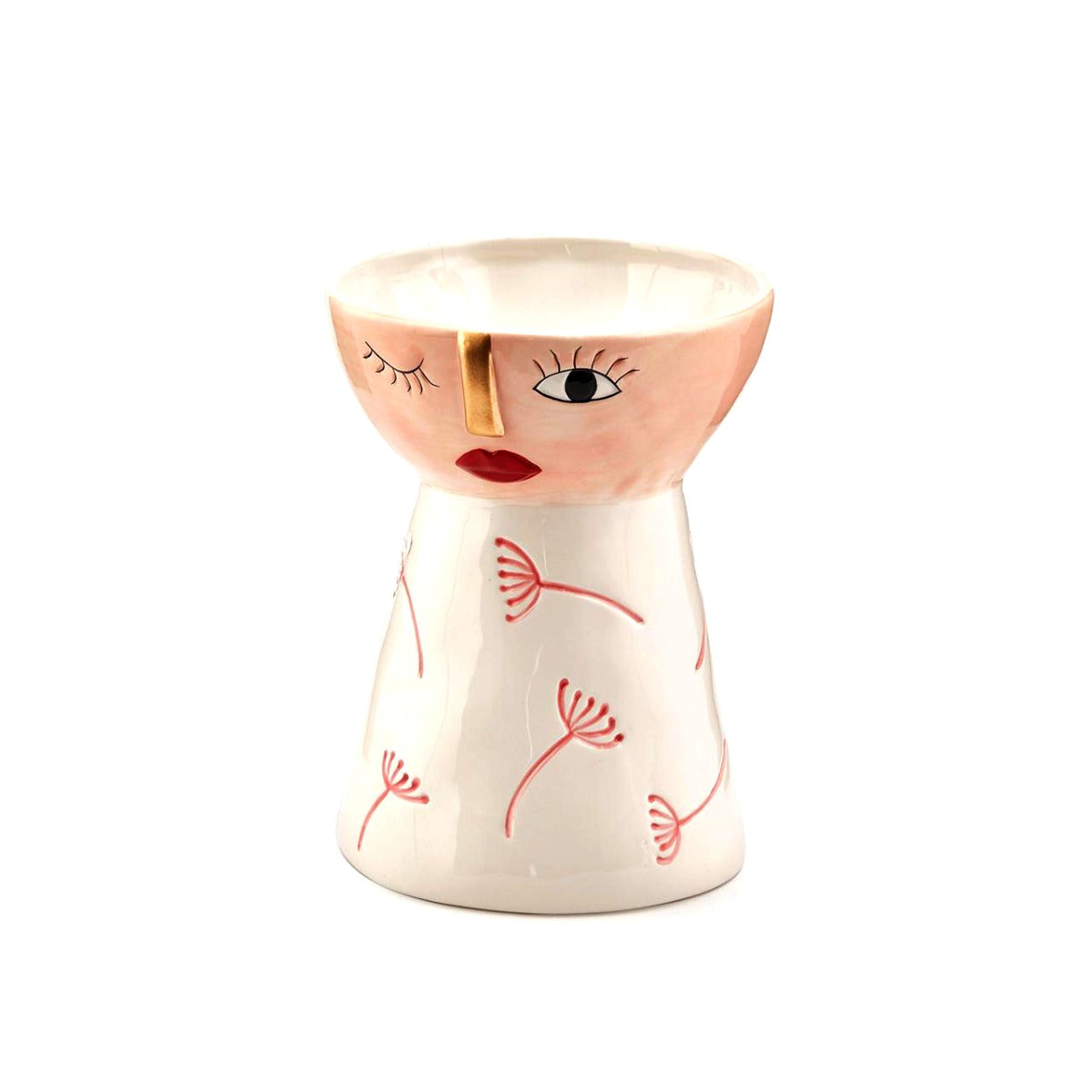 Vaso Viso con fiori H22 - 014227