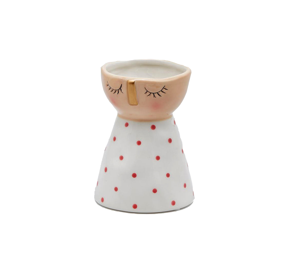 Vaso Doll Puntini rossi - 013716