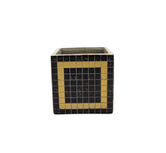 Vaso Marie Mosaico Blue & Gold H15 - B7217097-Blue