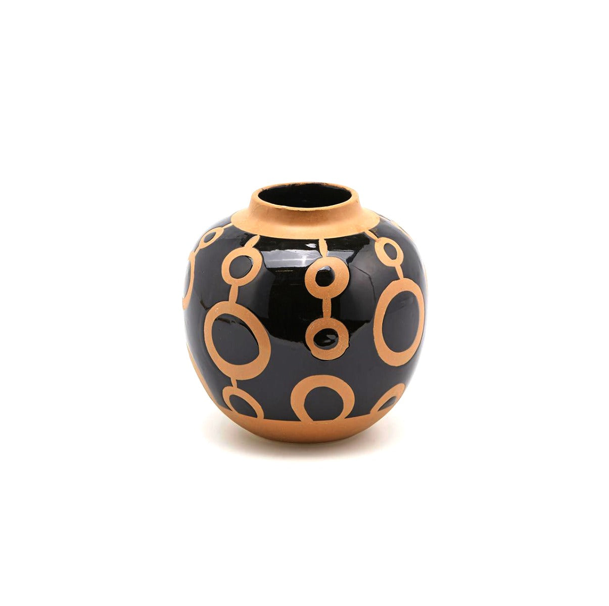 Vaso Cerchi Black H18 - 014850