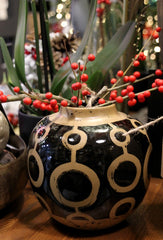 Vaso Cerchi Black H18 - 014850